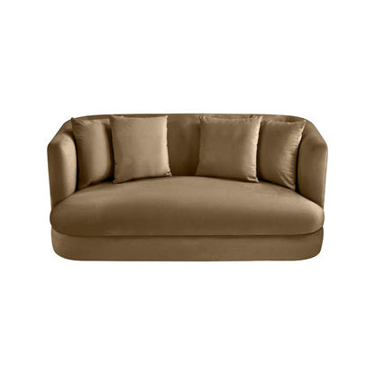 Alder Beige Velvet Loveseat