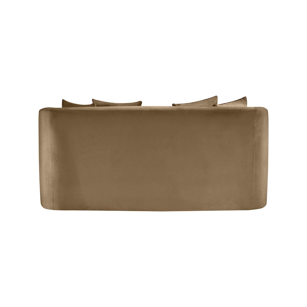 Alder Beige Velvet Loveseat
