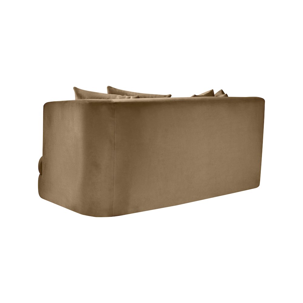 Alder Beige Velvet Loveseat