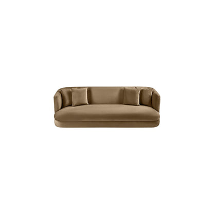 Alder Beige Velvet Sofa