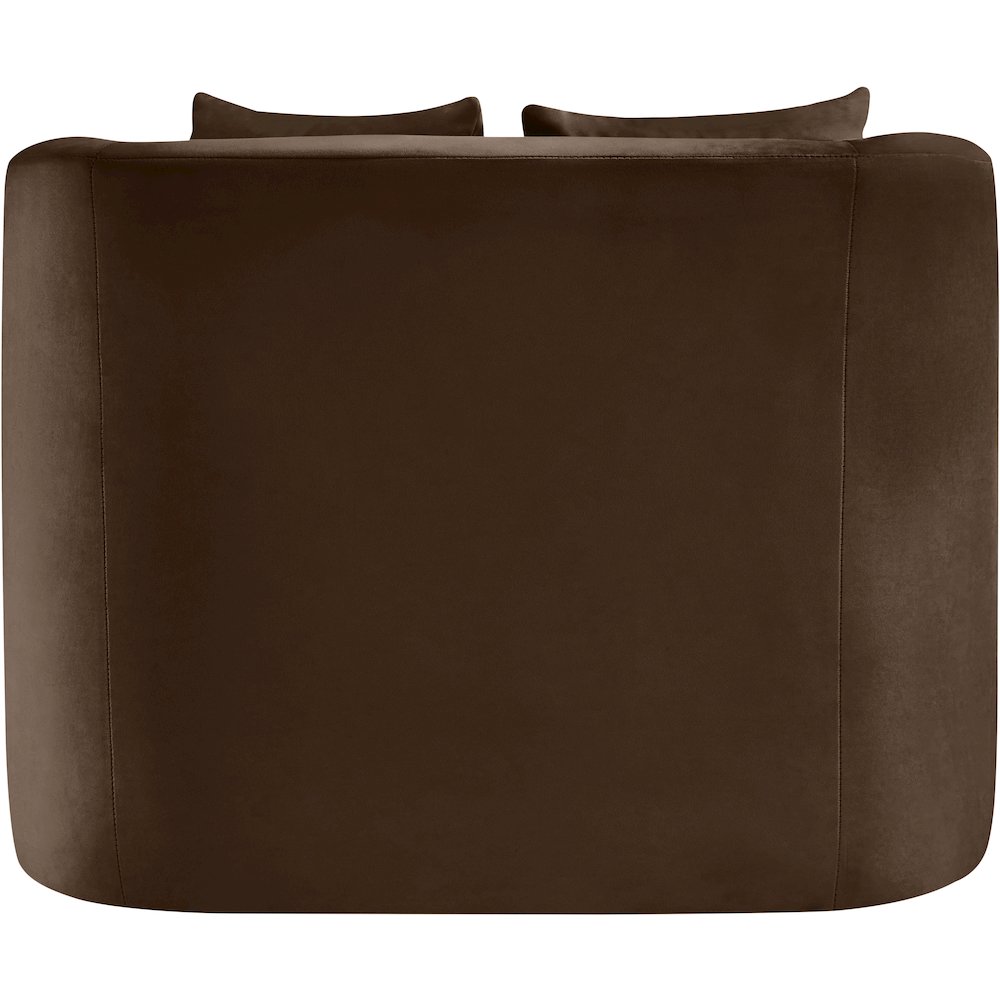 Alder Brown Velvet Chair