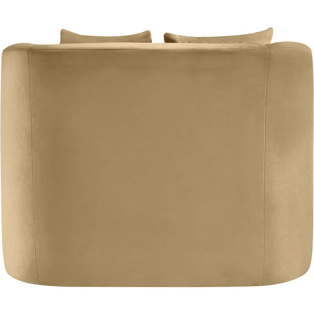 Alder Camel Velvet Chair