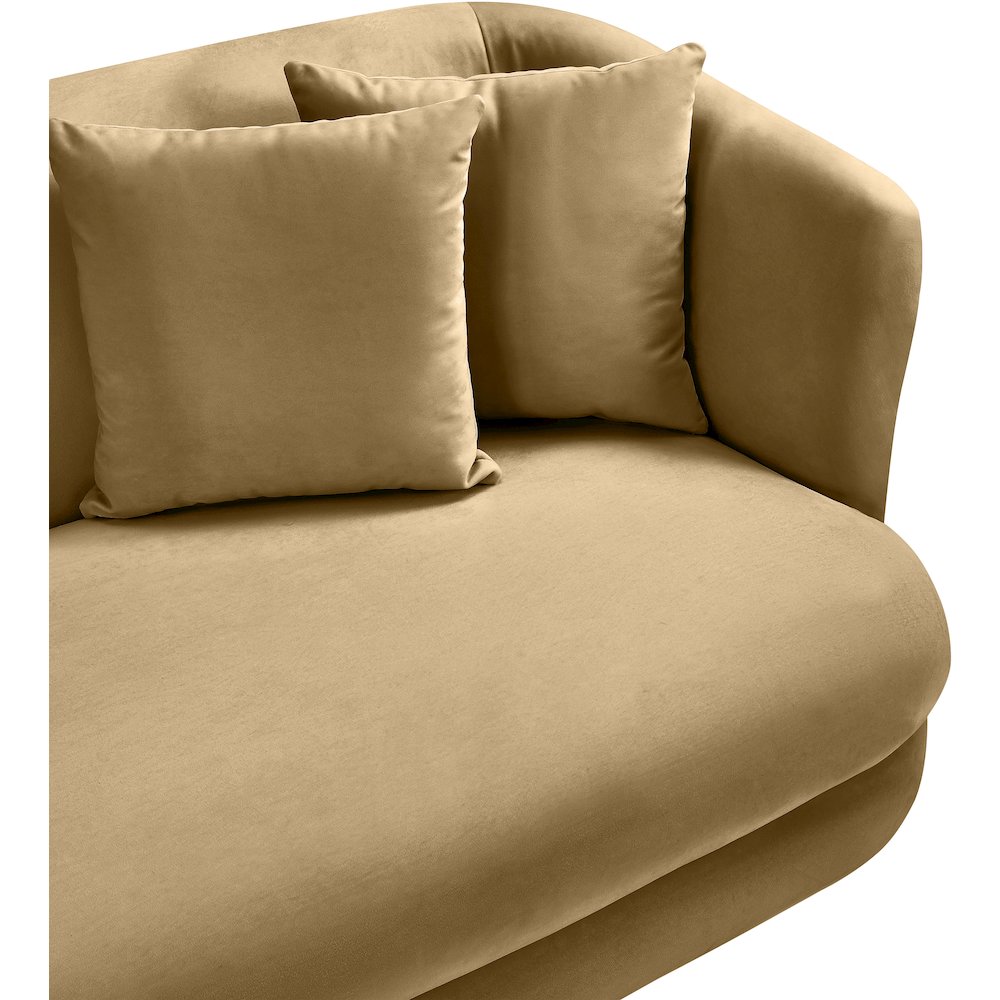 Alder Camel Velvet Chair
