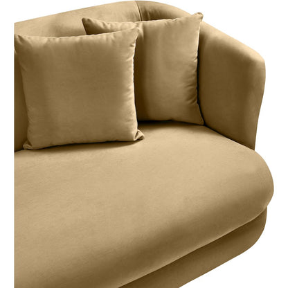 Alder Camel Velvet Chair