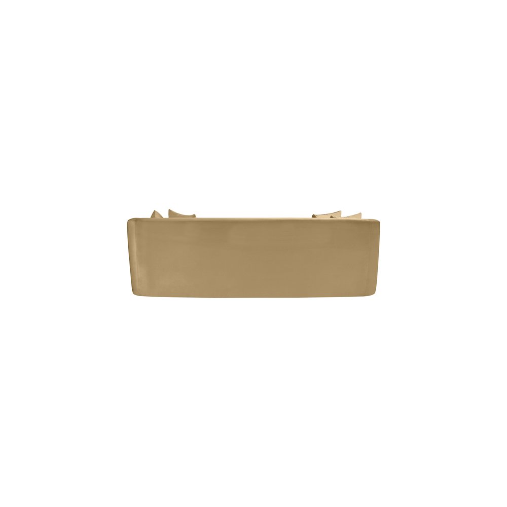 Alder Camel Velvet Sofa