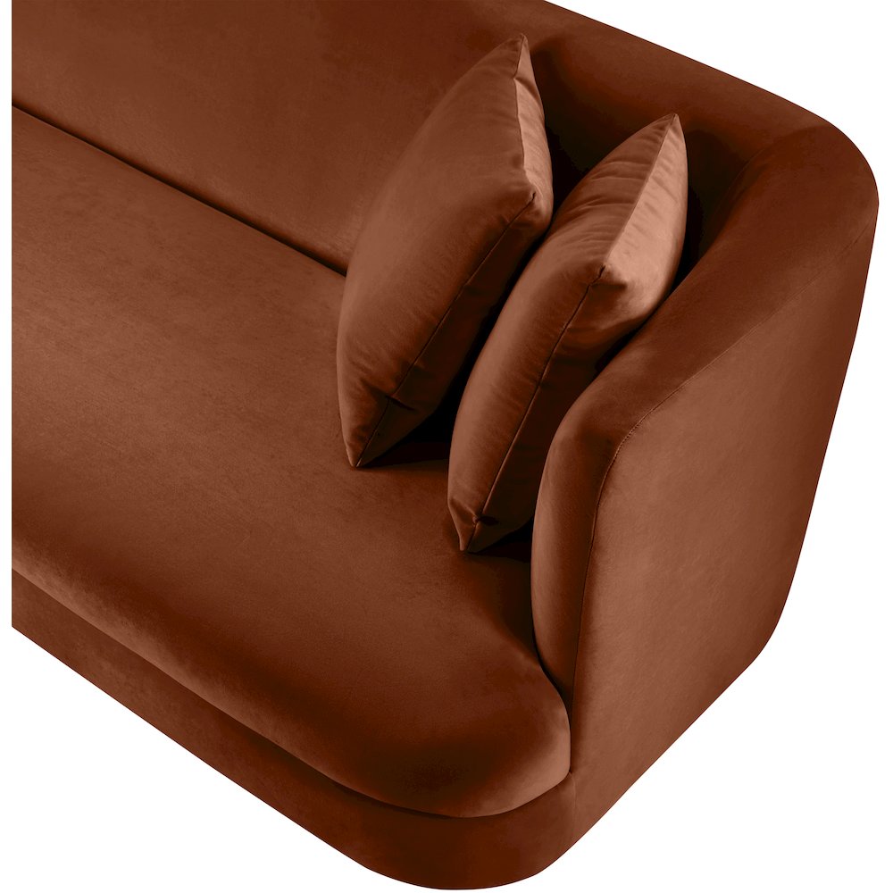 Alder Cognac Velvet Chair