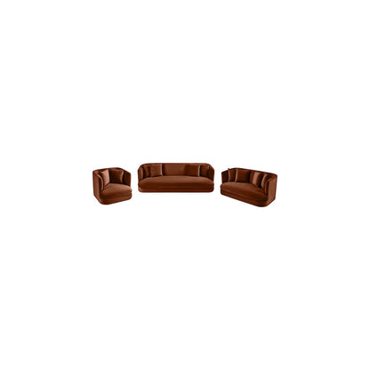 Alder Cognac Velvet Chair