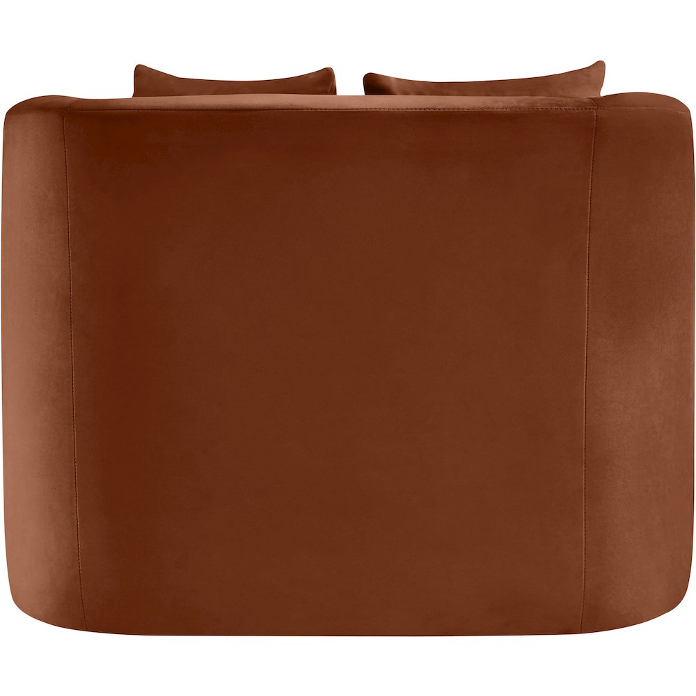 Alder Cognac Velvet Chair