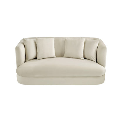 Alder Cream Velvet Loveseat