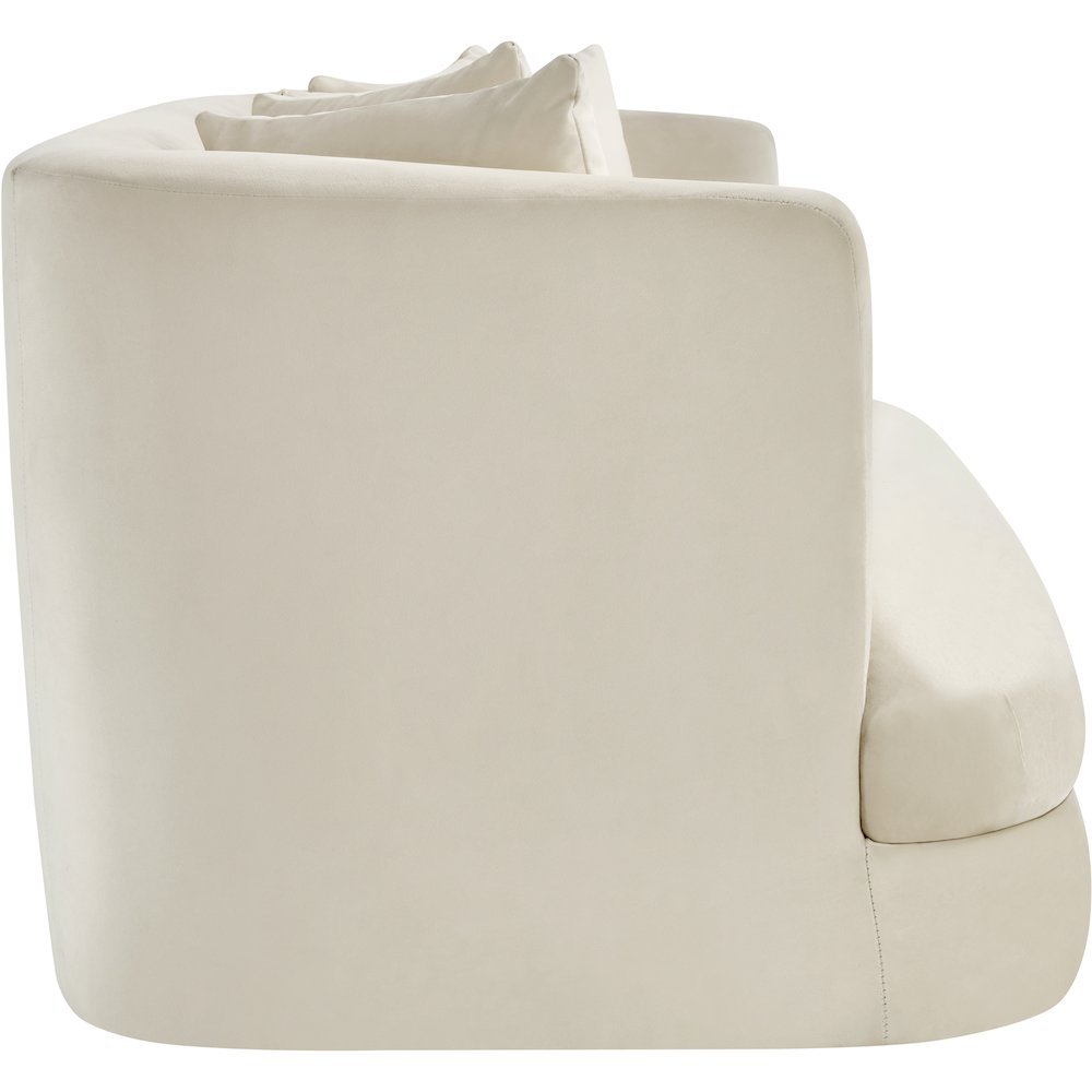 Alder Cream Velvet Loveseat