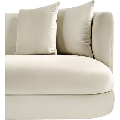 Alder Cream Velvet Loveseat