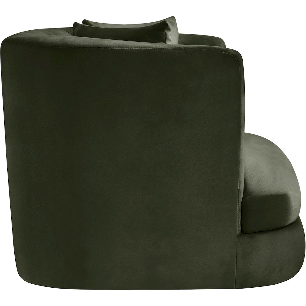 Alder Green Velvet Chair