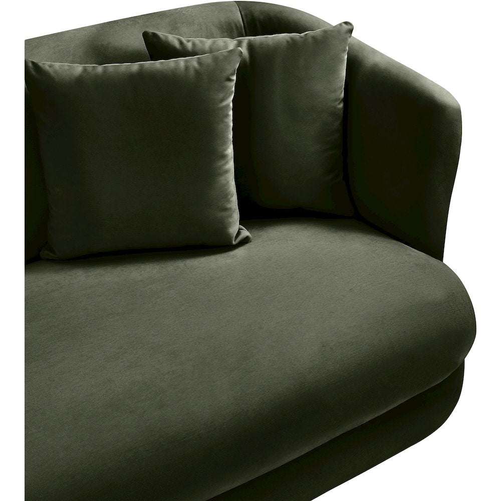 Alder Green Velvet Chair
