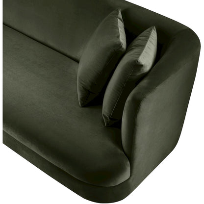 Alder Green Velvet Loveseat