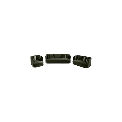 Alder Green Velvet Loveseat