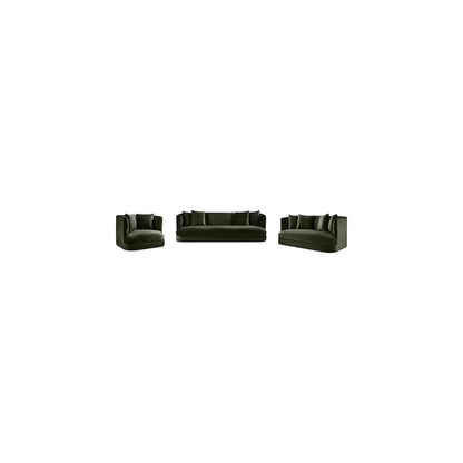 Alder Green Velvet Loveseat