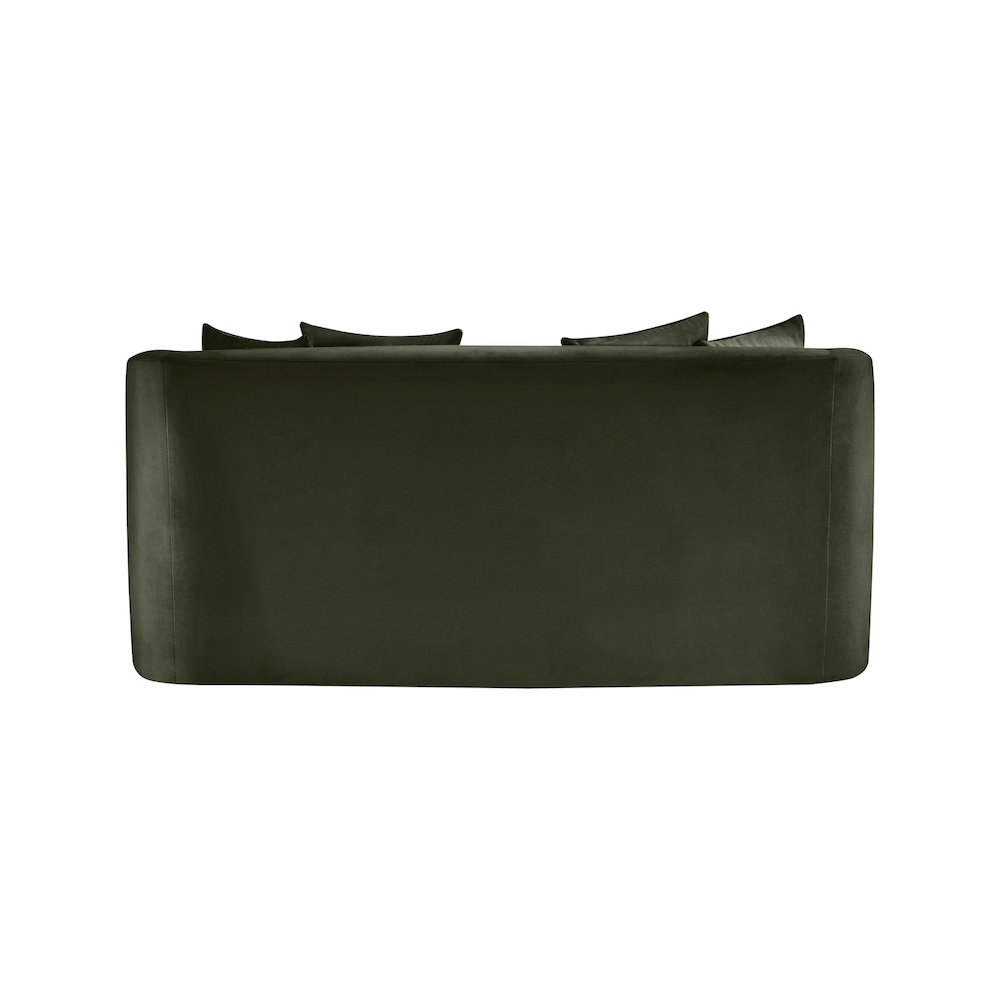 Alder Green Velvet Loveseat