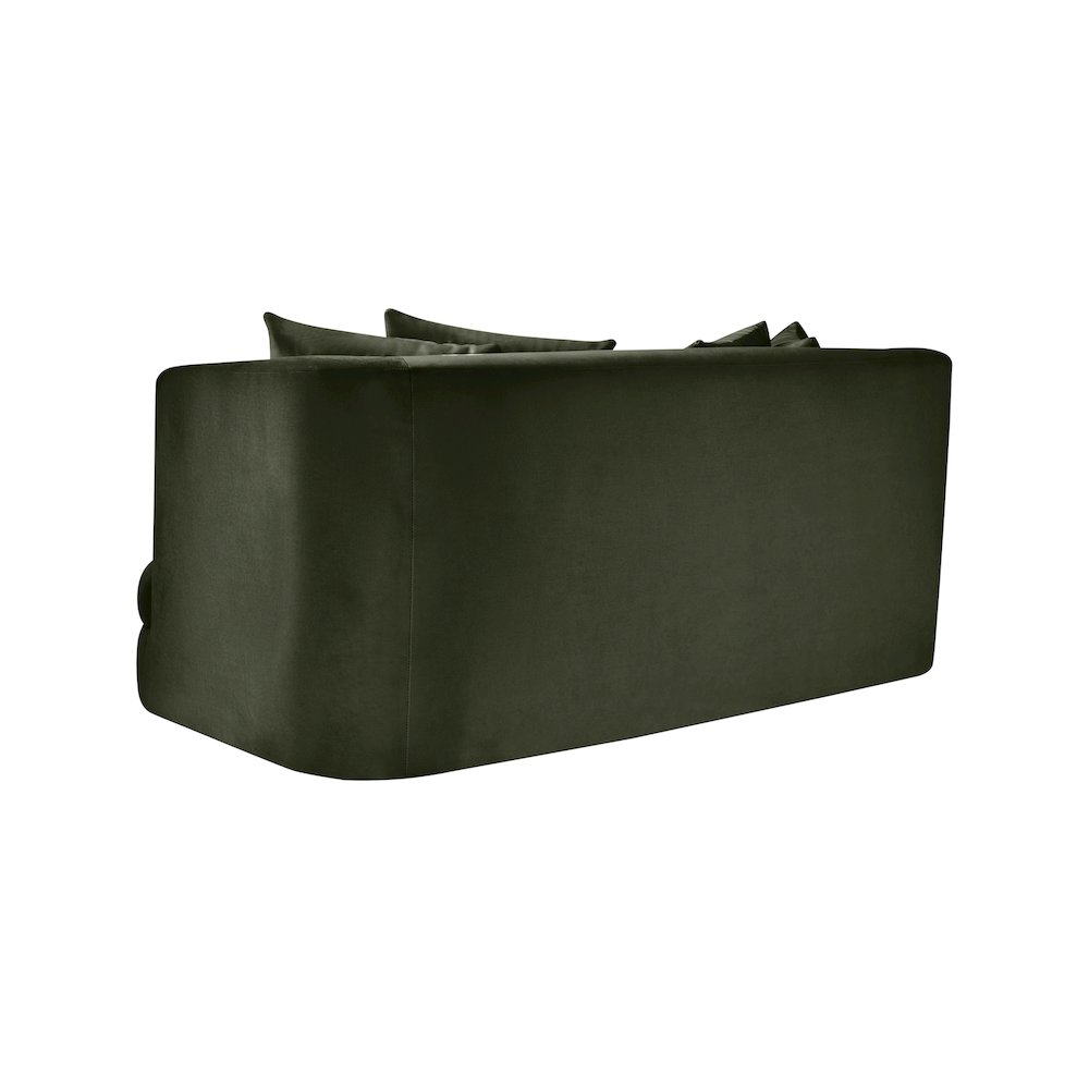 Alder Green Velvet Loveseat