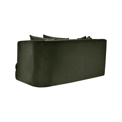 Alder Green Velvet Loveseat