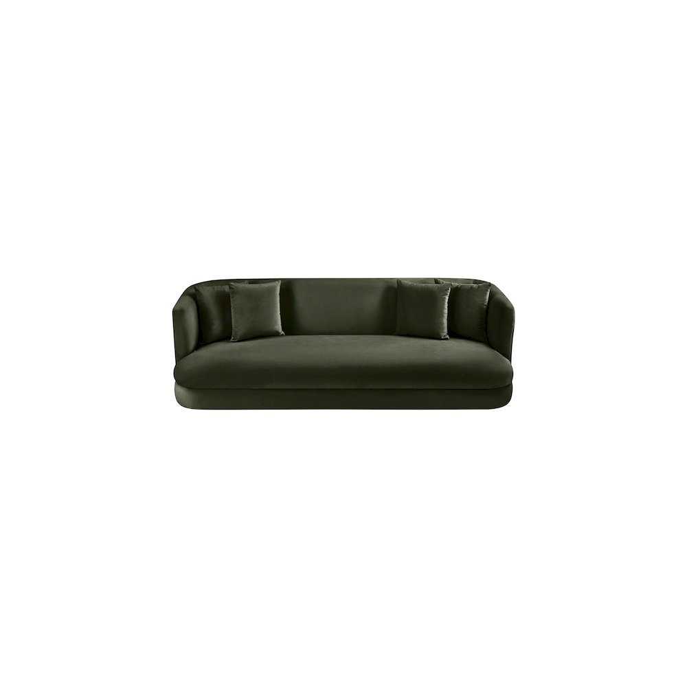 Alder Green Velvet Sofa