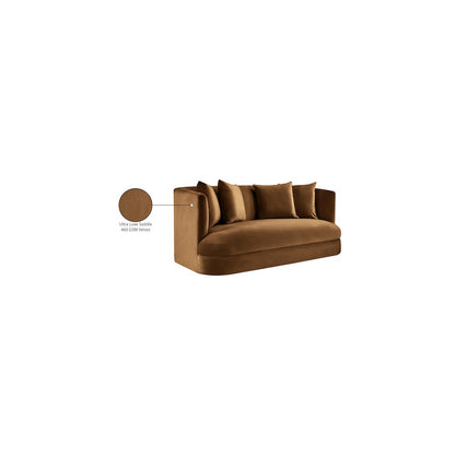 Alder Saddle Velvet Loveseat
