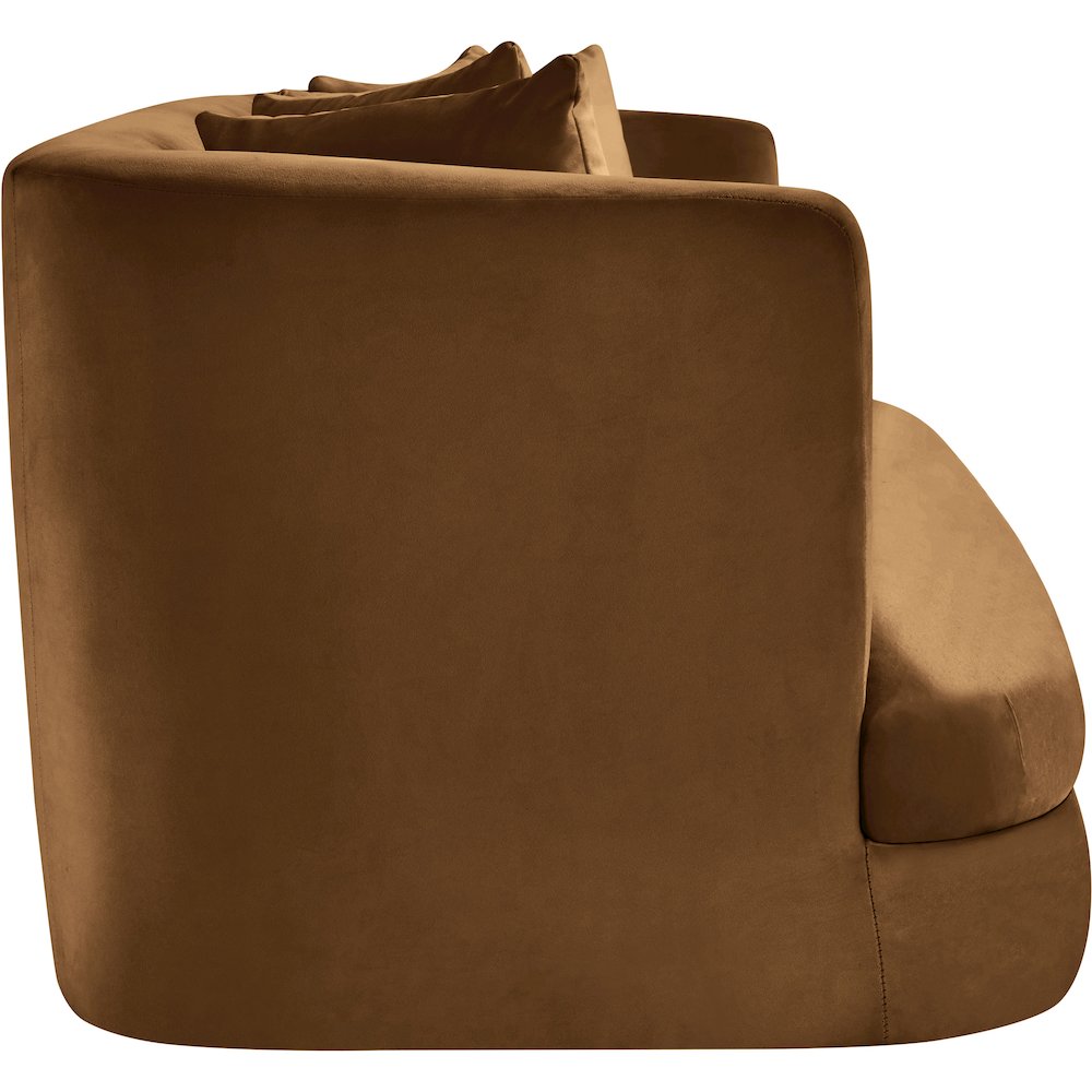 Alder Saddle Velvet Loveseat