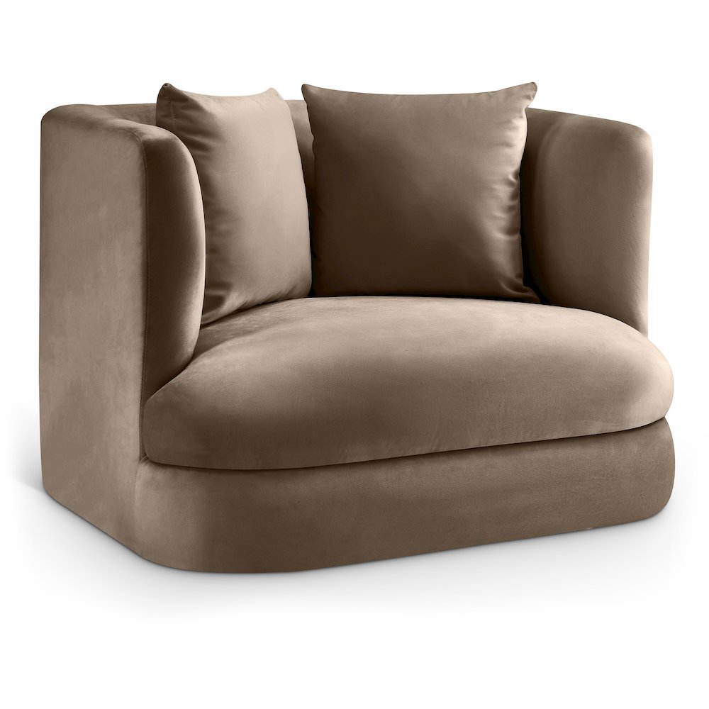 Alder Taupe Velvet Chair