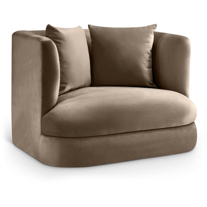Alder Taupe Velvet Chair