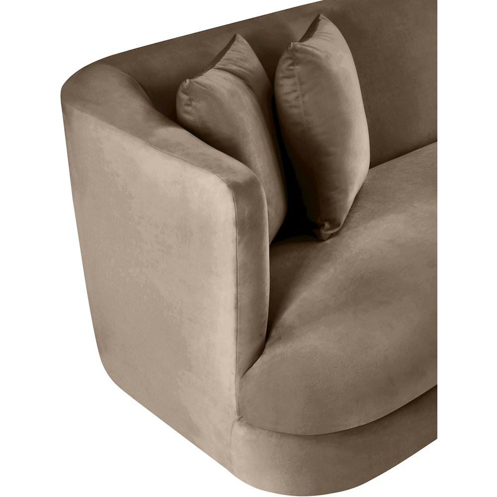 Alder Taupe Velvet Chair