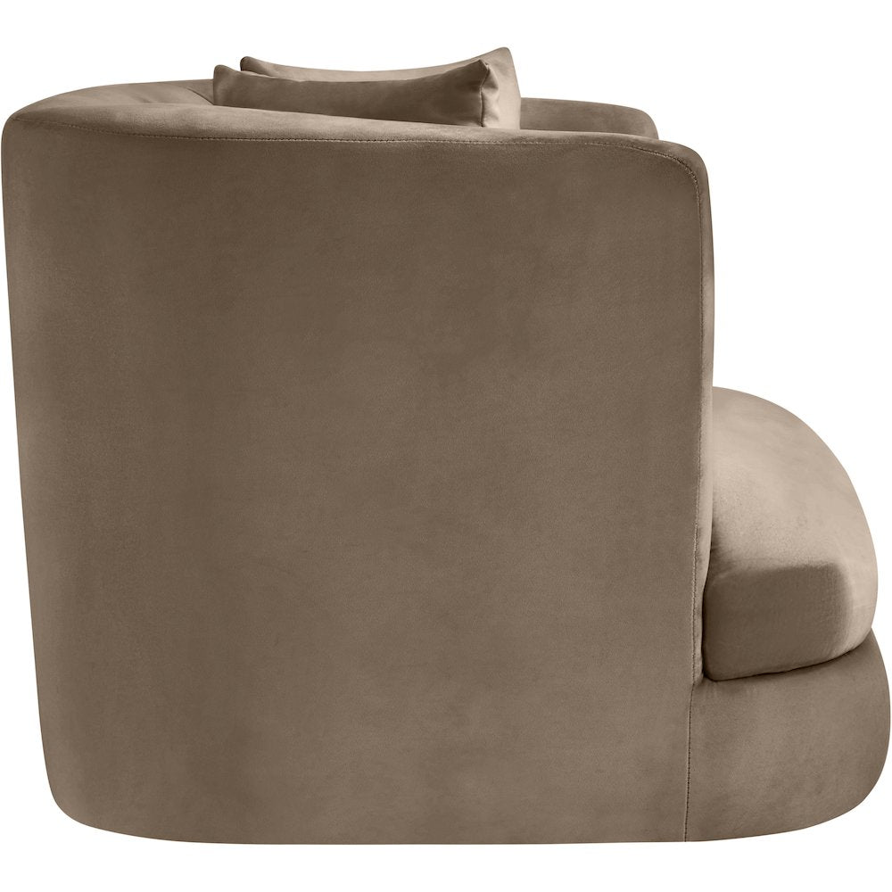 Alder Taupe Velvet Chair