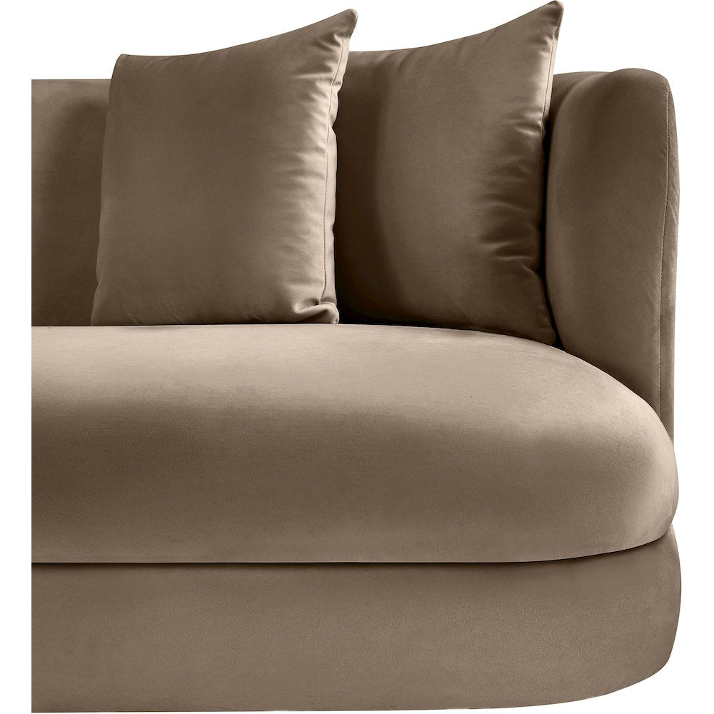 Alder Taupe Velvet Chair