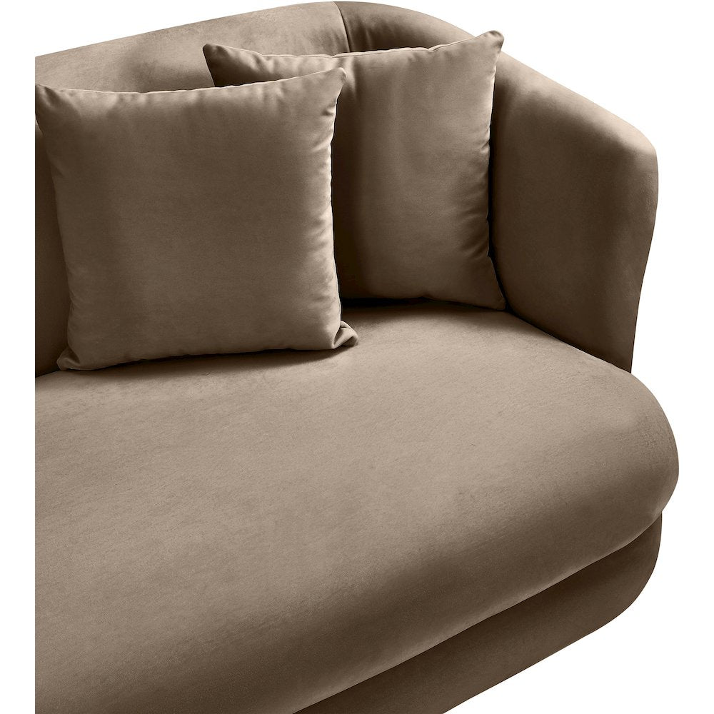 Alder Taupe Velvet Chair