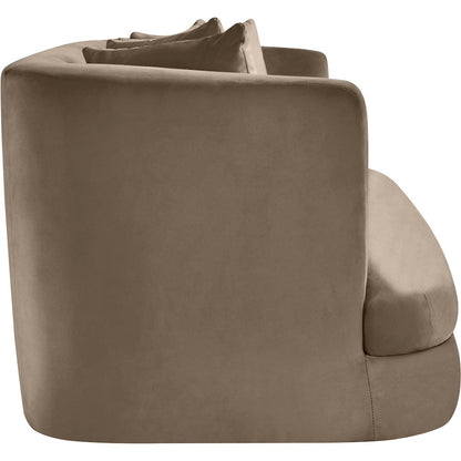 Alder Taupe Velvet Loveseat