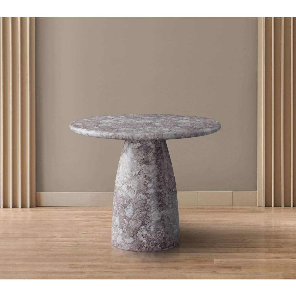 Cosenza Brown 36" Marble Finish Concrete Dining Table