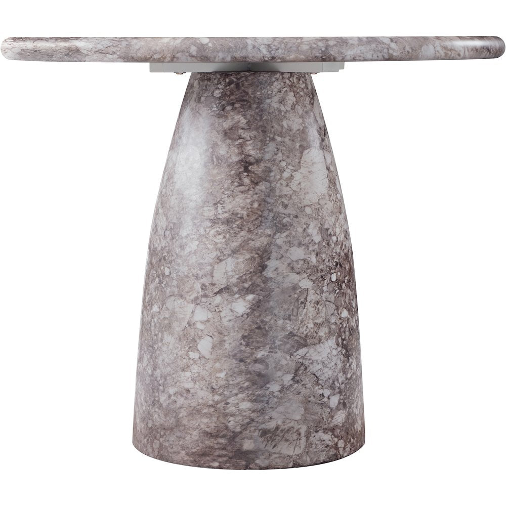 Cosenza Brown 36" Marble Finish Concrete Dining Table