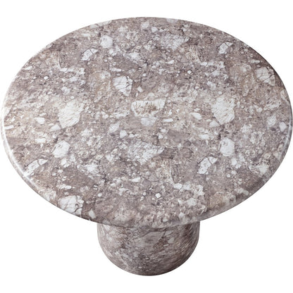 Cosenza Brown 36" Marble Finish Concrete Dining Table