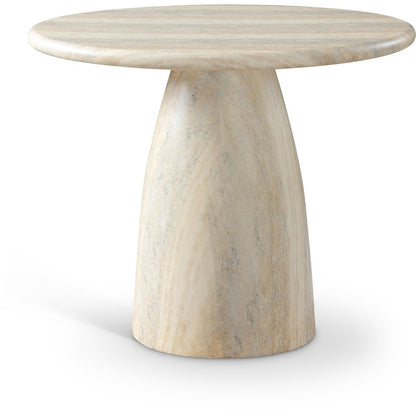 Cosenza Travertine 36" Travertine Finish Concrete Dining Table