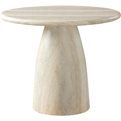Cosenza Travertine 36" Travertine Finish Concrete Dining Table