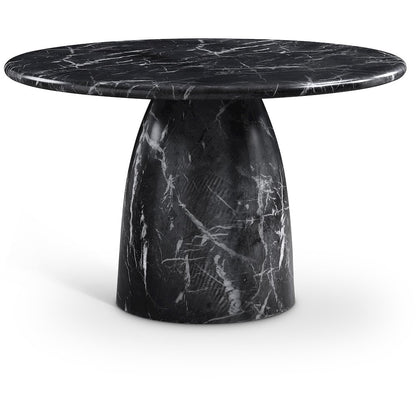 Cosenza Black 48.5" Marble Finish Concrete Dining Table