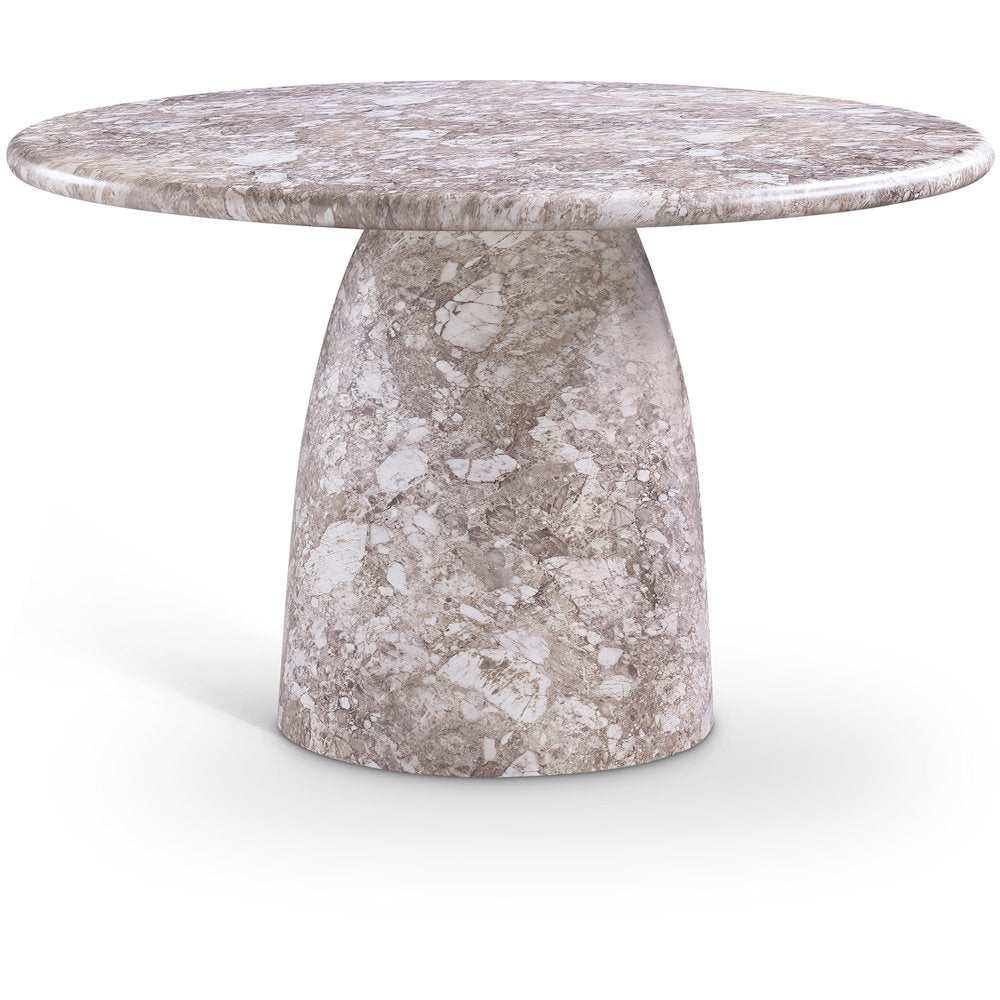 Cosenza Brown 48.5" Marble Finish Concrete Dining Table