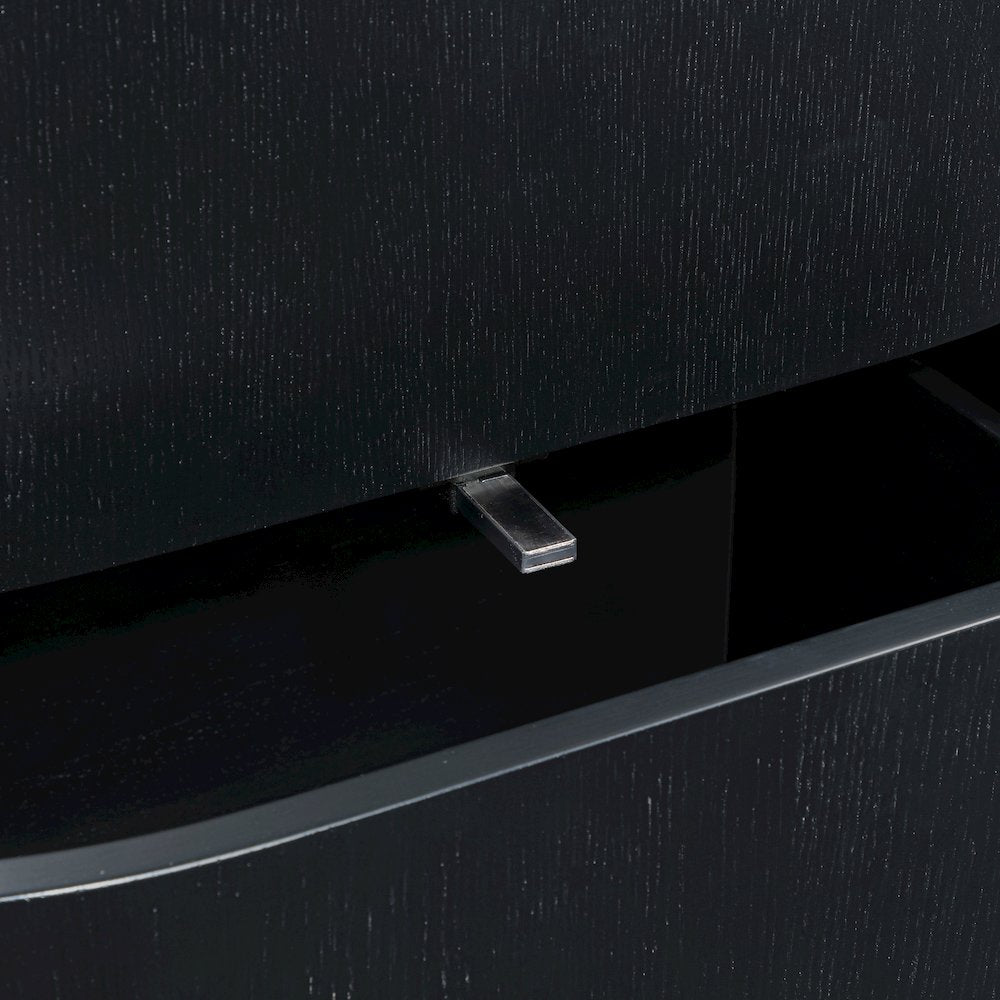 Everett Black Night Stand
