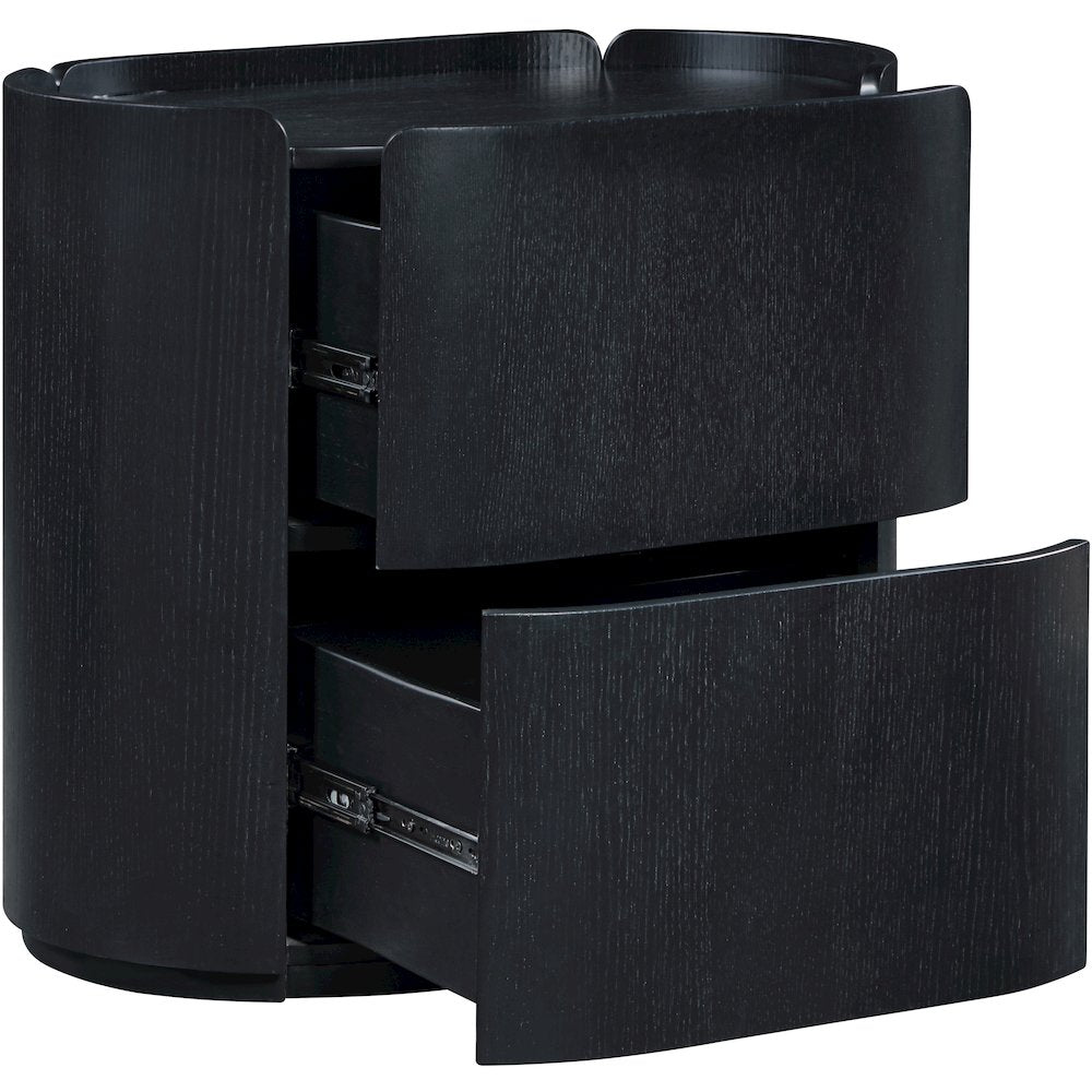 Everett Black Night Stand