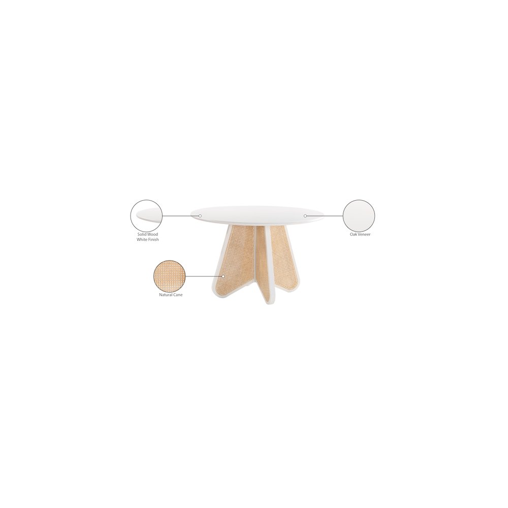 Butterfly White Dining Table