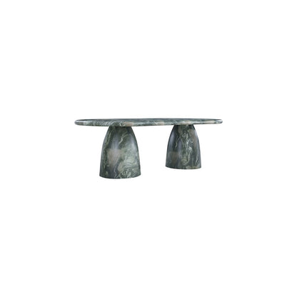 Cosenza Green 96" Marble Finish Concrete Dining Table