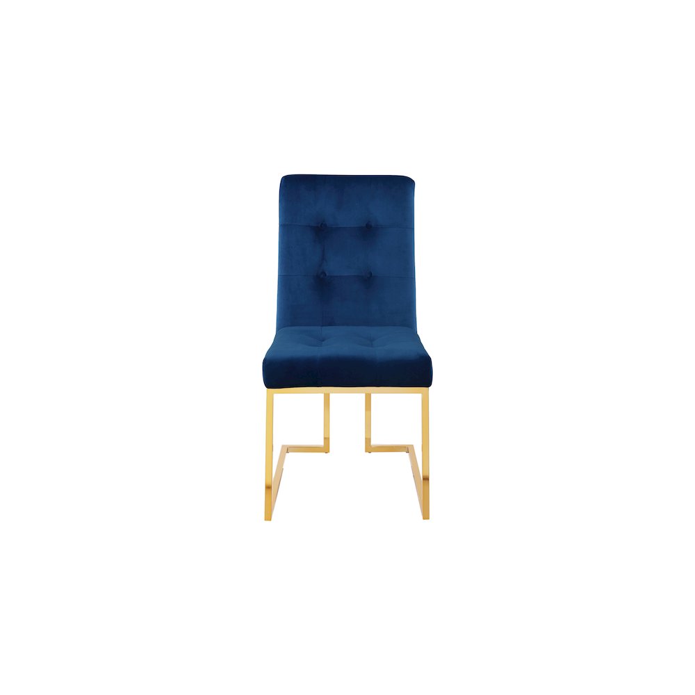 Pierre Navy Velvet Dining Chair, Set of 2