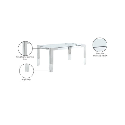 Casper Rich Chrome Dining Table