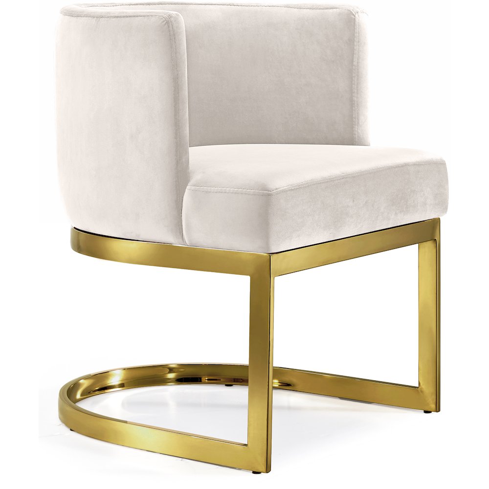 Gianna Cream Velvet Dining Chair