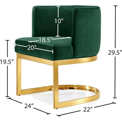 Gianna Green Velvet Dining Chair