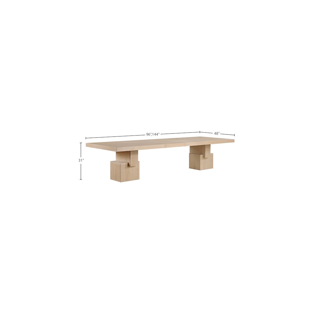 Anzio Oak Dining Table