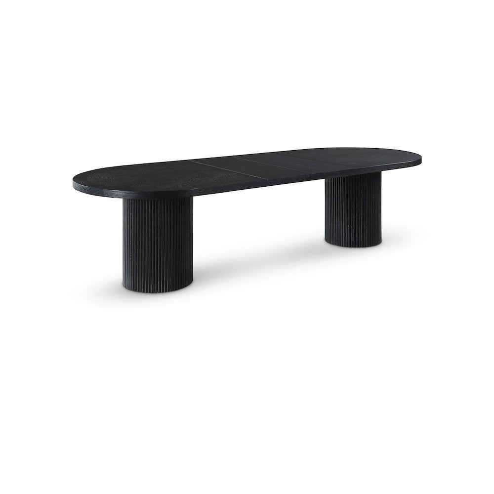 Belinda Black Oak Veneer Dining Table